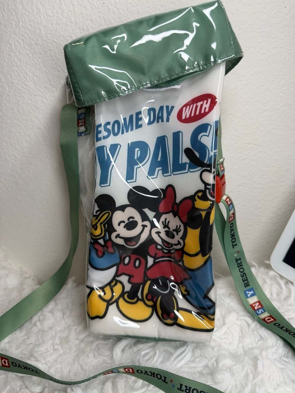 Tokyo Disney Resort Popcorn Case Shoulder Bag Awesome Day With My Pals
